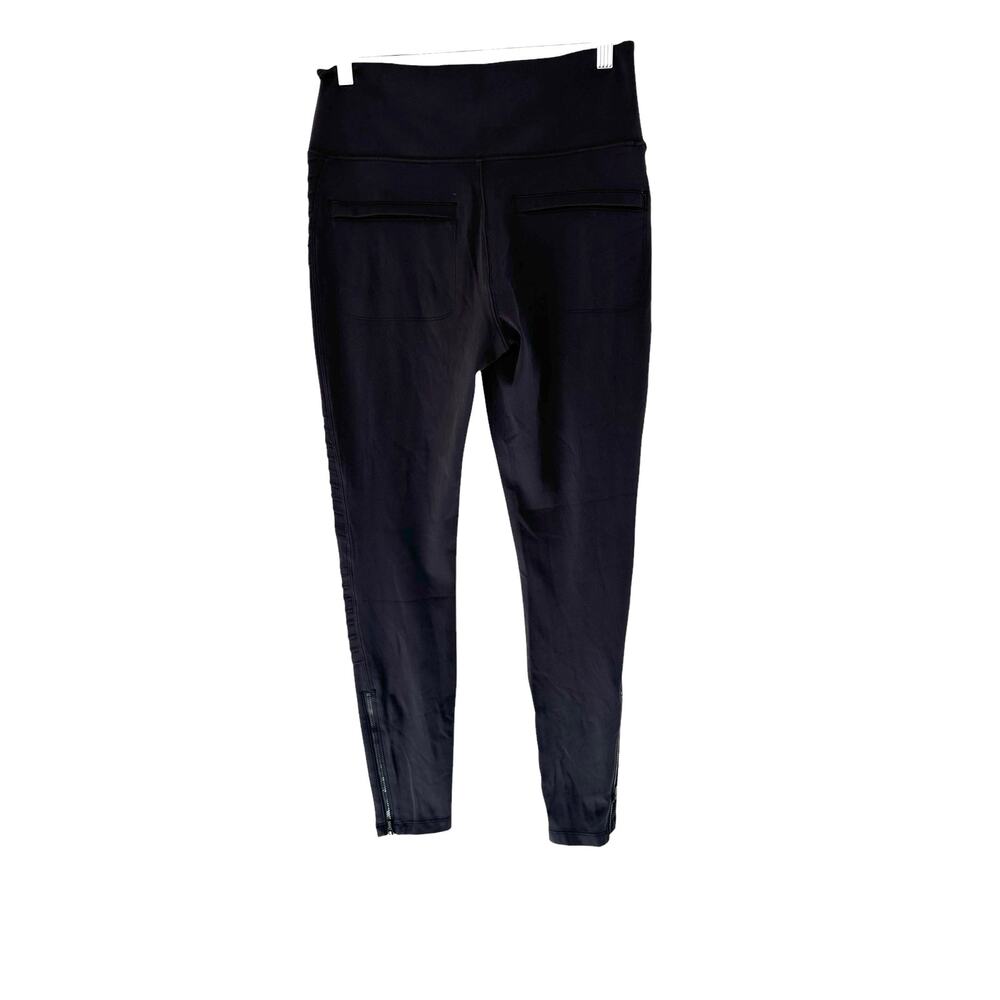 Athleta Black Sculpting Athletic Delancey Moto Tight Leggings‎ Size Medium - Picture 10 of 13